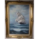 A gilt framed oil,