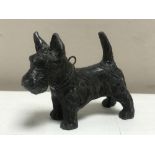 A cold painted metal figure - Scotty dog, height 4.3 cm.