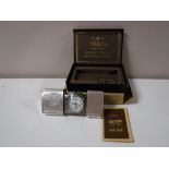 A rare Zippo "Time Tank" pocket clock, 1996, manufactured for Nikon, for their F5 camera,