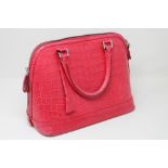 An Aspinal of London fine leather hand bag - Pink.