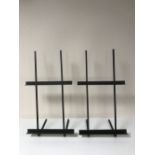 Five contemporary metal picture stands