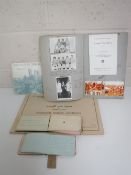 Two WWI era albums of sketches and poems together with a 20th century scrap book,