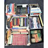 Six boxes of books to include reader's digest,