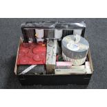 A box of beauty gift sets,