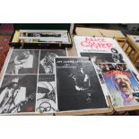 A quantity of late twentieth century posters including Led Zeppelin, Scorpions, American Prayer,