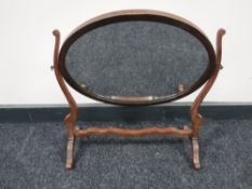 A Victorian mahogany dressing table mirror