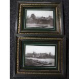 Two framed early twentieth century photographs of Windsor castle