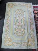 A Kashmiri chain stitched rug 147 cm x 92 cm