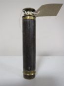 A brass and leather pocket telescope