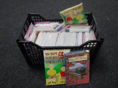 A pallet of greetings cards and novelty certificates