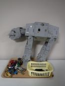 A 1980's Kenner AT-AT Imperial Walker together with assorted Star Wars figures