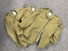 Fourteen British Army uniforms