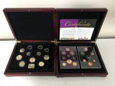 'The Last and the First' pre-decimal coin sets, boxed,