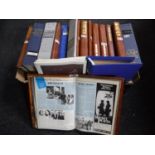 A box of ten volumes - Orvis WWII together with a collection of 1970's annuals, Buster,