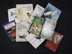 A box of books; Local History and Northumberland, Ornithology,