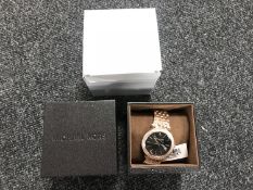 A boxed Michael Kors gent's wrist watch