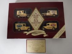 A Lledo gold plated 'The Golden Days of the Film Industry' boxed set