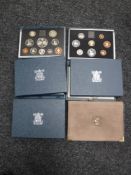 Elizabeth II proof coin sets to include 1983 (X2), 1984, 1990 and 1997.