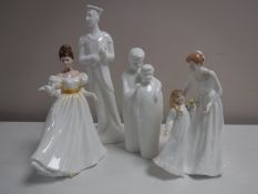 Four Royal Doulton figures - Just for You HN 3355, Kathleen HN 3609,