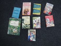 A box of nine volumes - Agatha Christie Dead Man's Folly, Enid Blyton Famous Five,