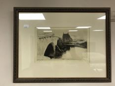20th century school, Stirling Bridge, etching,