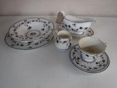 Thirty-six pieces of Royal Doulton Yorktown tea and dinner ware together with a Wedgwood Country