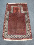 An Afghan prayer rug