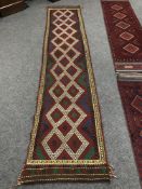 A Suzni kilim runner,