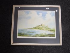 A signed limited edition print of Bamburgh Castle