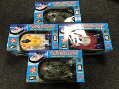 Four boxed remote control hovercrafts (no chargers)