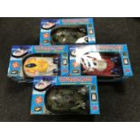 Four boxed remote control hovercrafts (no chargers)