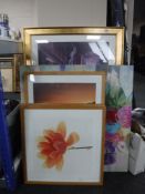 A gilt framed Carol Jessen print,