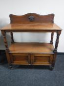 A Victorian mahogany serving table