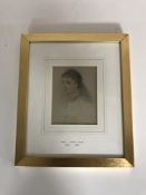 A gilt framed Henry Latour portrait study