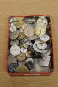 A quantity of watch movements including Rotary, Omega,