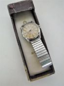 A gents vintage stainless steel Tudor Oyster Royal wristwatch, on later expanding bracelet,