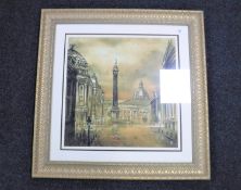 After Terry Donnelly, Grey's Monument, Newcastle, reproduction in colours,