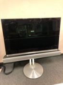 A Bang and Olufsen BeoVision 7 Mk V, 40 " screen, with separate soundbar speaker,