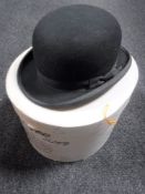 A boxed bowler hat by Lock & Co.