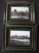 Two framed early twentieth century photographs of Windsor castle