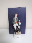 A boxed Coalport figure - Officer of the 18th Hussars,