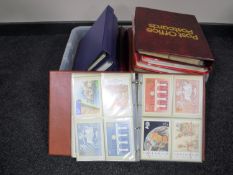 Fifteen albums of Royal Mail Stamp Card Series postcards