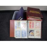 Fifteen albums of Royal Mail Stamp Card Series postcards