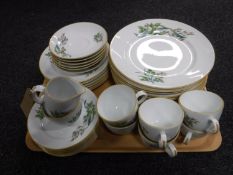 A tray of thirty five pieces of St Michael Royal Worcester Hedgerow tea and dinner ware