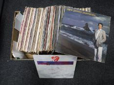 Two boxes of vinyl - easy listening, Bob Dylan,