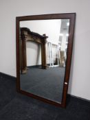A contemporary bevelled mirror