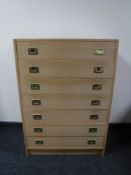 A 20th century ship's style seven drawer chest