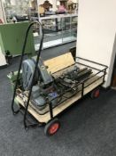 A flat bed trolley