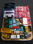 A tray of boxed and unboxed die cast vehicles - Corgi, Dinky,