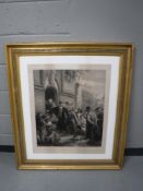 An early 20th century black and white framed print " Revolution" by J.